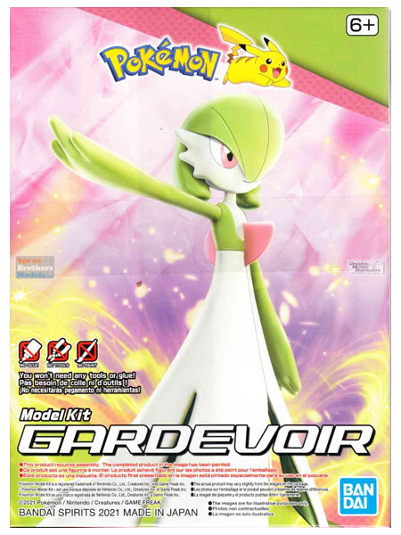 Bandai Pokemon #49 Gardevoir Plastic Model Kit